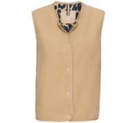 camel active - Fleece-Weste mit Knopfverschluss cashmere - Gr. - 44