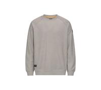 camel active - Frottee Sweatshirt mit weichem Innenmaterial dust grey - Gr. - 3XL