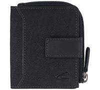 Camel Active Geldbörse Ocean – Leder, RFID-Schutz, wasserweisendem Echtleder, schwarz, 9 cm