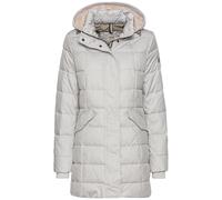 camel active Damen Gesteppte Jacke mit Abnehmbarer Kapuze Grau, womenswear-38