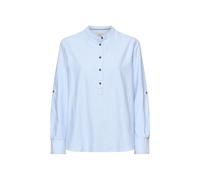 camel active - Gestreifte Bluse mit krempelbaren Ärmeln light blue - Gr. - XL