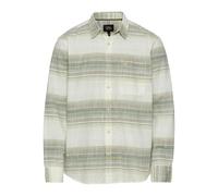 camel active Herren Gestreiftes Hemd aus Reiner Baumwolle Grün Menswear-XL