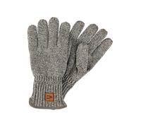 Handschuhe mit Label-Detail XXL men Mittelgrau Melange
