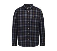 Karohemd CAMEL ACTIVE, Herren, Gr. 3XL, N-Gr, schwarz braun, Web, Obermaterial: 100% Baumwolle, kariert, normal hüftbedeckend, Rundhals, 2-Knopf-Manschette, Hemden Karohemd, langarm, mit Button-Down-K