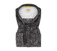 camel active Herren Langarm Hemd mit Allover-Print Dunkelgrün Menswear-M