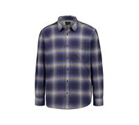 camel active Herren fleXXXactive® Langarmhemd aus leichtem Flanell Navyblau, Menswear-M