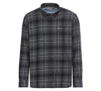 camel active Herren Langarmhemd mit Karomuster Grau, Menswear-XXL