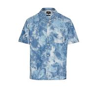 camel active - Kurzarmhemd mit Allover-Print dark navy - Gr. - L
