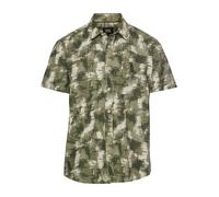 Camel Active Kurzarmhemd Herren mit Strukturmuster dusty khaki Größe XL