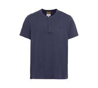 camel active Herren Kurzarm Henleyshirt aus Reiner Baumwolle Dunkelblau, Menswear-XXL