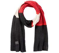 CAMEL ACTIVE Herren Strick-Schal Baumwoll-Mix Muster rot