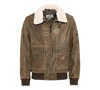 camel active Herren 431040/8L15 Leather Blouson, Brown, 110