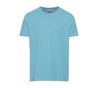 camel active Herren Basic Kurzarm T-Shirt mit Rundhalsausschnitt Hellblau Menswear-M