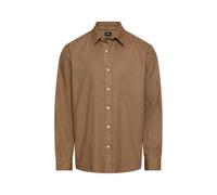 camel active - Baumwollhemd mit Kent-Kragen sepia brown - Gr. - XXL