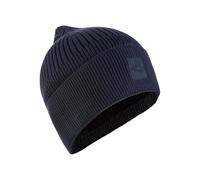 camel active Herren Beanie aus Reiner Baumwolle Nachtblau, Menswear-OS