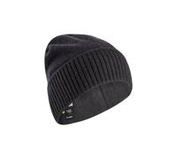 camel active Herren Beanie aus Reiner Lammwolle Schwarz, Menswear-OS