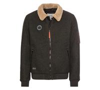 camel active Herren Bomberjacke mit abnehmbarem Teddykragen Braun, menswear-66