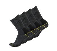 camel active Herren boot Socke aus Bio Baumwolle 4er Pack uni basic anthrazit melange, schwarz Größe 39-42 und 43-46, Farben:anthracite, SockSizes:43-46