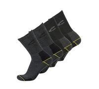 camel active Herren boot Socke aus Bio Baumwolle 4er Pack uni basic anthrazit melange, schwarz Größe 39-42 und 43-46, Farben:blk/ant, SockSizes:39-42