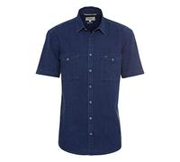 Camel Active Herren Camel Active Freizeithemd Halbarm Hemd, Navy, S