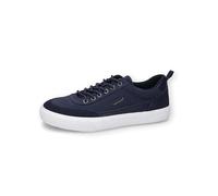 camel active Herren Canvas Sneaker mit Lederbesatz Navy, menswear-46