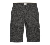 camel active Herren Cargo Shorts mit Allover-Print Schwarz-Grau menswear-36IN