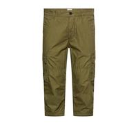 camel active Regular Fit Capri-Bermudas mit Cargotaschen in Oliv, Größe 33