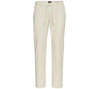 camel active Herren Chinohose mit Kordelzug aus einem Leinenmix Beige, menswear-36/32