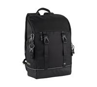 camel active Herren Connect Rucksack mit seitlichen Reißverschlussfächern Schwarz, Menswear-M