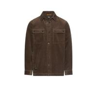 camel active Herren Cord Overshirt aus 100% Baumwolle | Langarm Hemd mit Kentkragen und Pattentaschen im Relaxed Fit - glatte Oberfläche - pflegeleicht und strapazierfähig