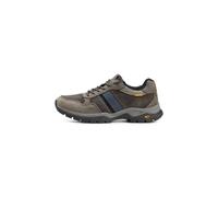 camel active Herren Erwachsene Sneaker Low-Top Bud Two 57BTA03-402236 Schnürung Leder Asphalt/blau (236) 46 EU