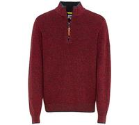 camel active Herren Feinstrick Troyer aus Baumwollmix Rot, Menswear-L
