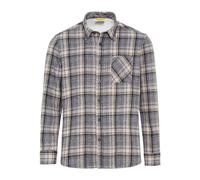 camel active Herren Flanell Karohemd aus Reiner Baumwolle Kitt, Menswear-M