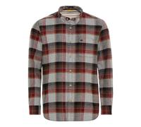 camel active Herren Flanellhemd im Karomuster aus Reiner Baumwolle rot, Menswear-M