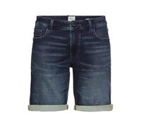 camel active Herren fleXXXactive® Jeansshorts im Regular Fit Dunkelblau, menswear-32IN