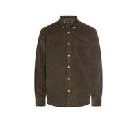 Camel Active - fleXXXactive® Langarm Shirt mit Button-Down-Kragen und Brusttasche dark brown - Gr. - 3XL
