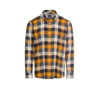 Camel Active Langarmhemd fleXXXactive® kariert burned gelb Regular Fit XXL