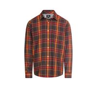 camel active - fleXXXactive® Langarmhemd aus leichtem Flanell orange - Gr. - 3XL