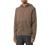 camel active Herren Gesteppte Sweatjacke mit Kapuze Braun Menswear-M
