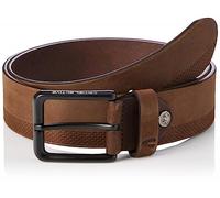 camel active Herren Gürtel aus Nubukleder Grau menswear-XL