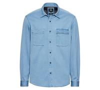 camel active Herren Hemd aus Reiner Baumwolle Blau, Menswear-XXL