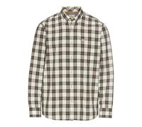 camel active Herren Hemd im Regular Fit | Kariertes Langarmhemd aus 100% Baumwolle Grau, Menswear-XL