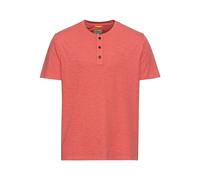 camel active Herren Henley-Shirt aus zertifiziertem Organic Cotton Rot, Menswear-S