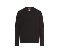 camel active Herren Henleyshirt aus Reiner Baumwolle Schwarz, Menswear-S