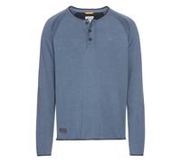camel active Herren Henleyshirt aus zertifiziertem Organic Cotton Blau, Menswear-S