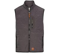 camel active Herren Herren Weste mit Stehkragen - Winddicht | Wasserabweisend | Elastischer Saum Grau, menswear-56