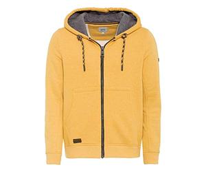 camel active, Herren Hoodiejacke Sweatjacke Kapuzenjacke Sweaterstrick Yellow M
