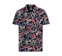 camel active Herren Jersey Poloshirt mit Allover-Print Mehrfarbig, Menswear-M