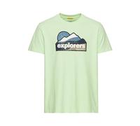 Print-Shirt CAMEL ACTIVE Gr. M, grün (pistacchio) Herren Shirts T-Shirts (95635815-M) pistacchio