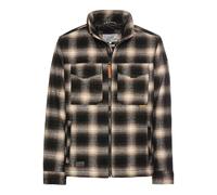 camel active Herren Karierter Blouson mit einem Reißverschluss Braun-Gelb menswear-52